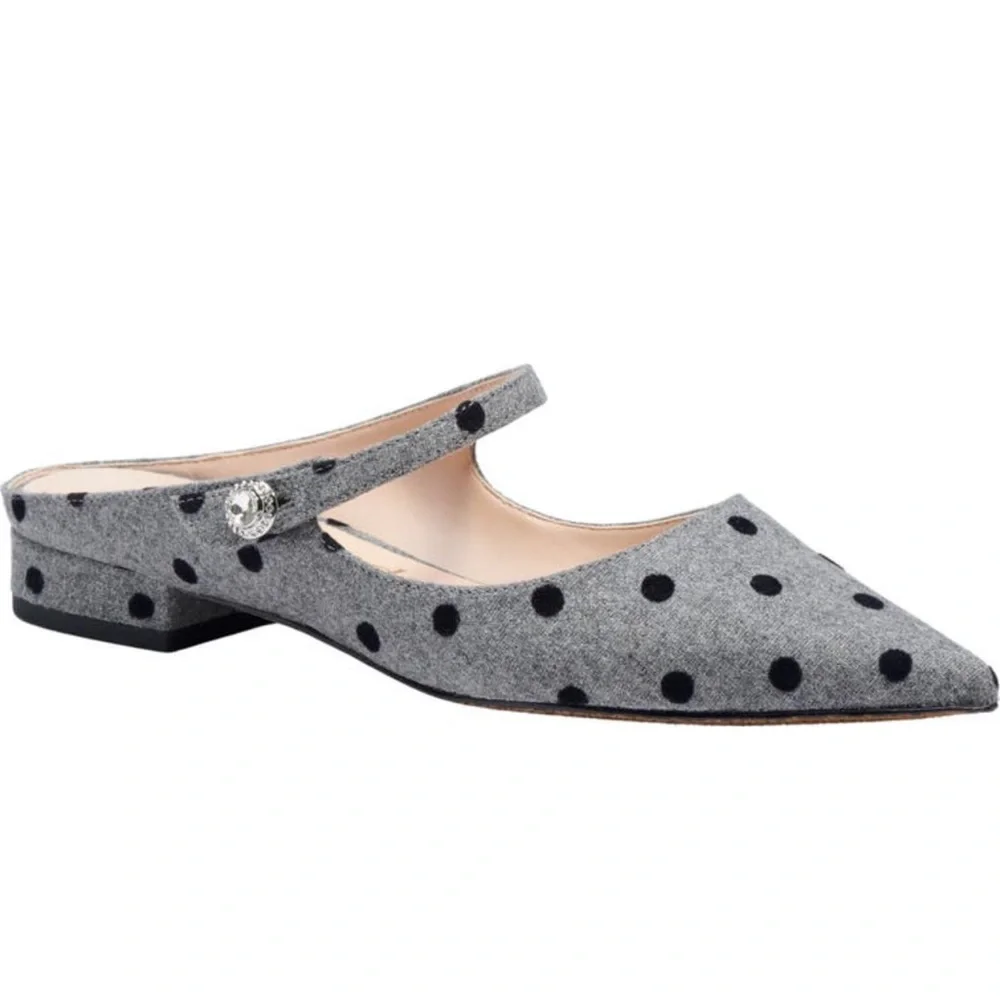 🔥🔥KATE SPADE NEW YORK meg polka dot mary jane mule - Picture 1 of 17